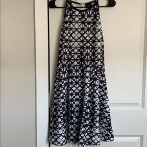 Black and white tie dye skater dress